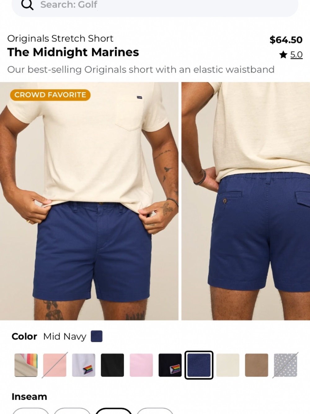 Chubbie's The Midnight Marines Shorts